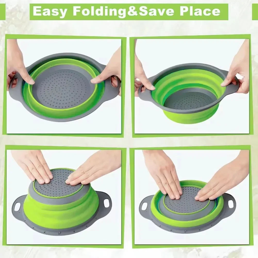 Passoire pliable en silicone