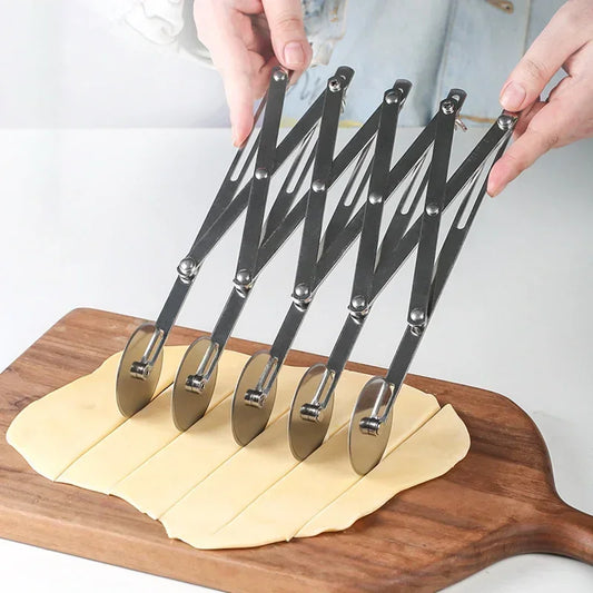 Roulette découpe-pâte 3/5/7 roues en inox