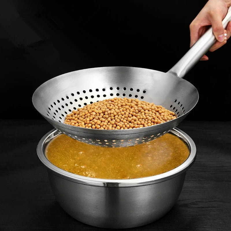 Passoire à long manche en acier inoxydable 304