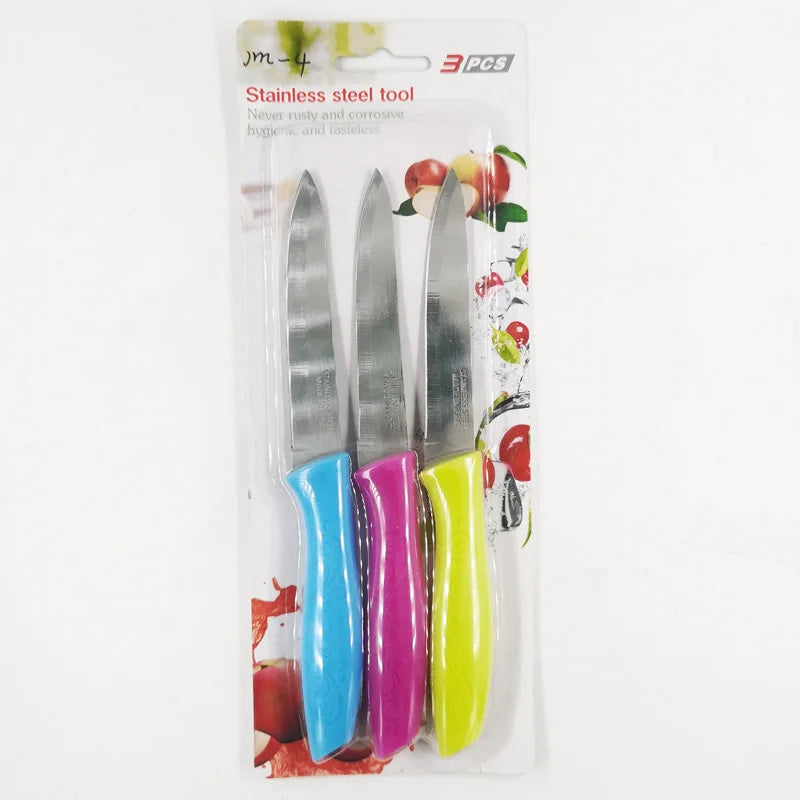Lot de 3 couteaux d’office en inox