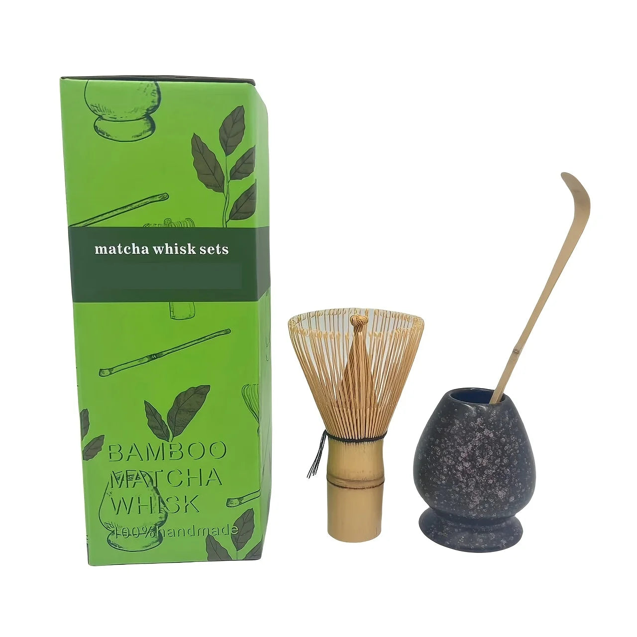 Set Matcha 3 pièces : fouet, cuillère et scoop