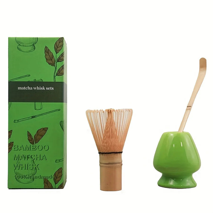 Set Matcha 3 pièces : fouet, cuillère et scoop