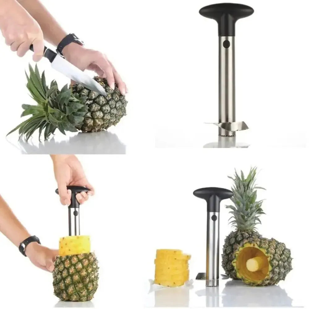 Épluche-ananas en inox 2-en-1