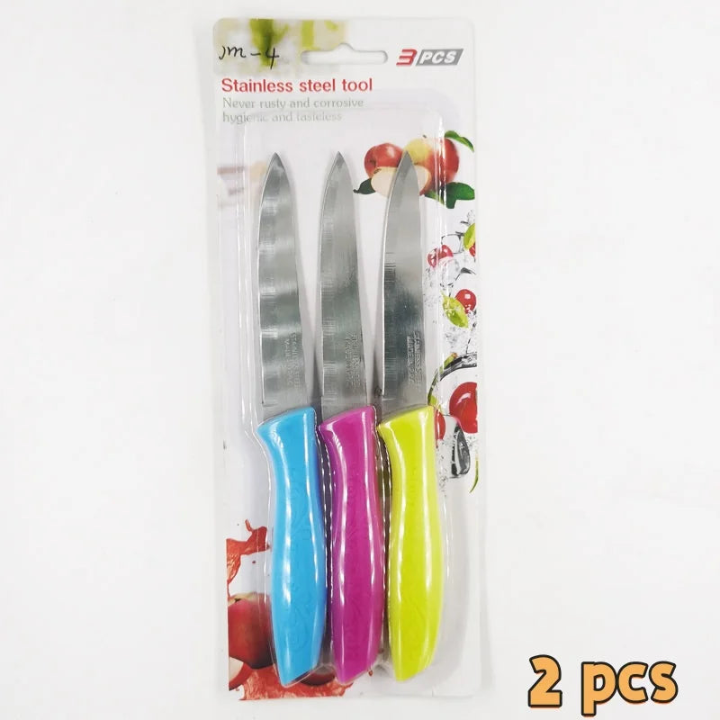 Lot de 3 couteaux d’office en inox