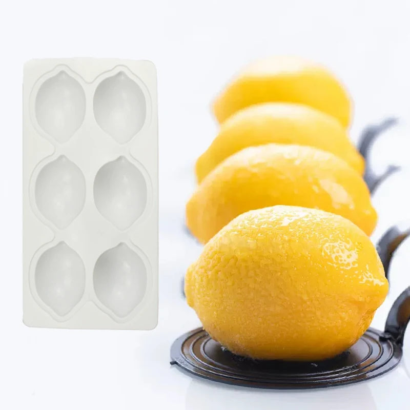 Moule en silicone 3D en forme de citron pour desserts