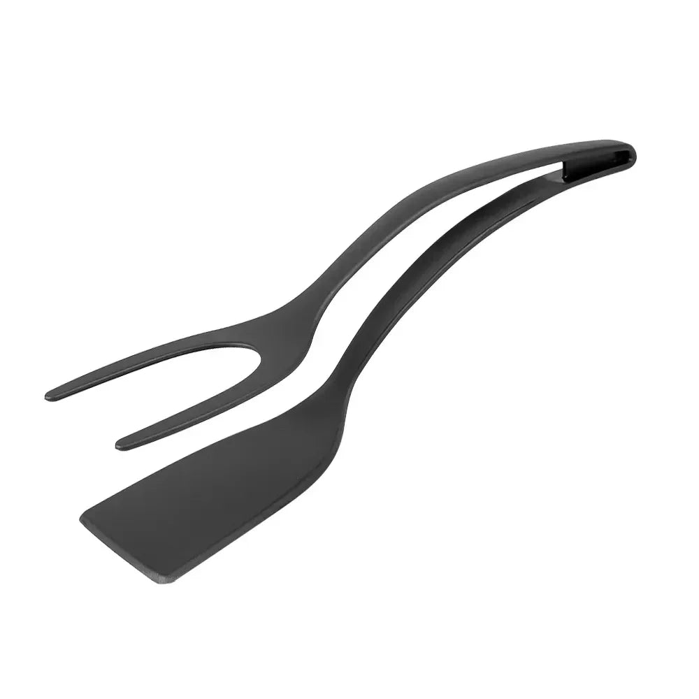 Pince de cuisine 2 en 1 avec spatule intégrée