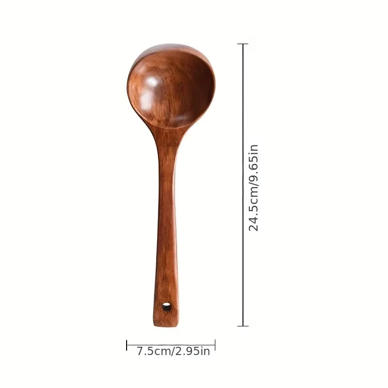 Cuillère de cuisine en bois antiadhésive