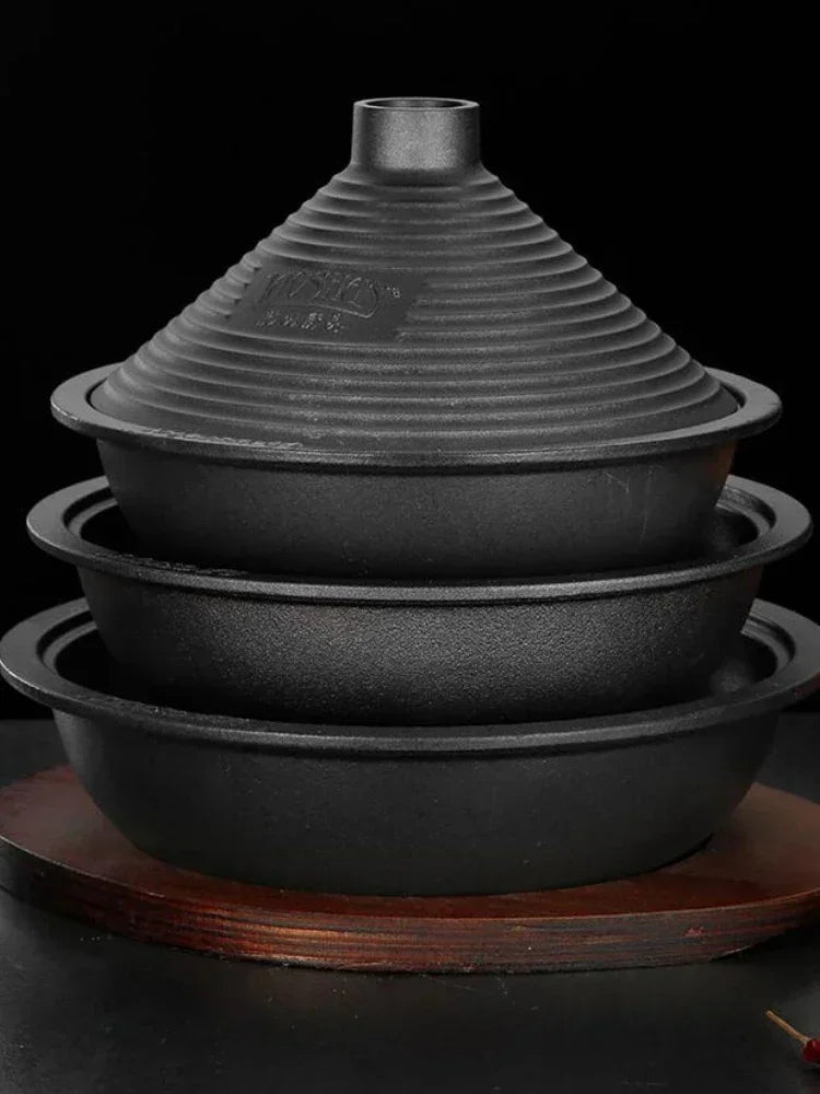 Tajine en fonte avec couvercle en aluminium