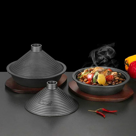 Tajine en fonte avec couvercle en aluminium
