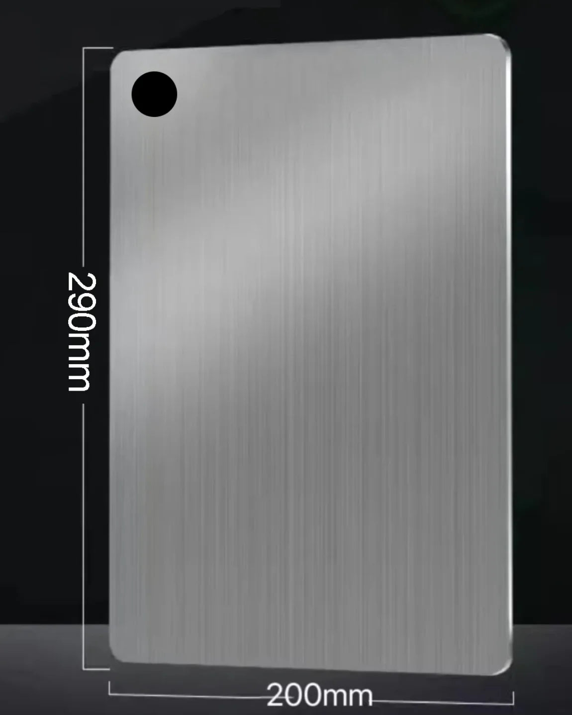 Planche à découper en acier inoxydable 304 antibactérienne