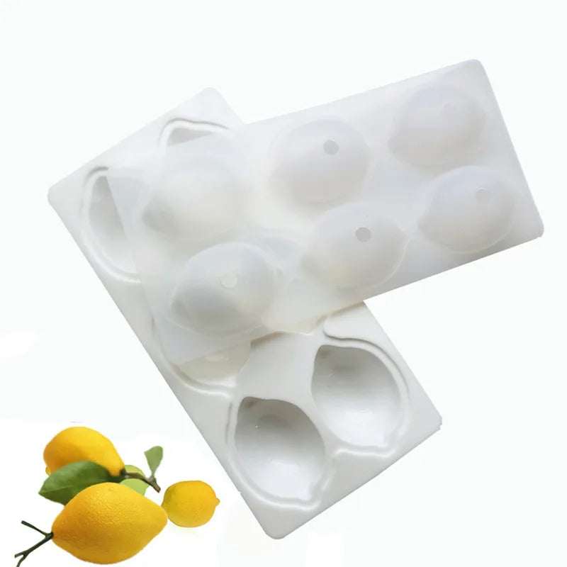 Moule en silicone 3D en forme de citron pour desserts
