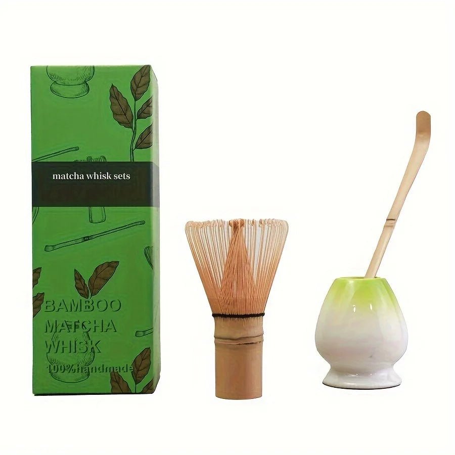 Set Matcha 3 pièces : fouet, cuillère et scoop