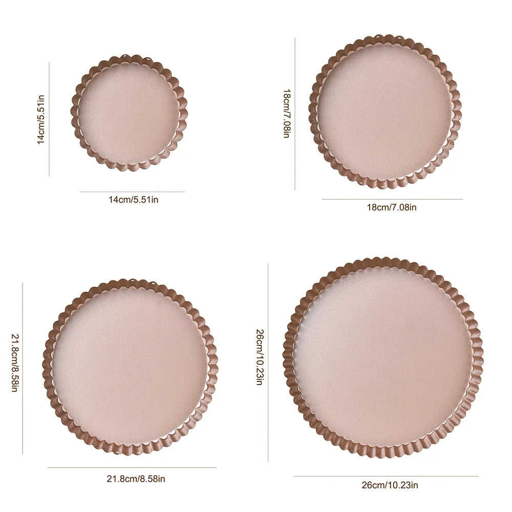 Moule à tarte et quiche antiadhésif multifonction