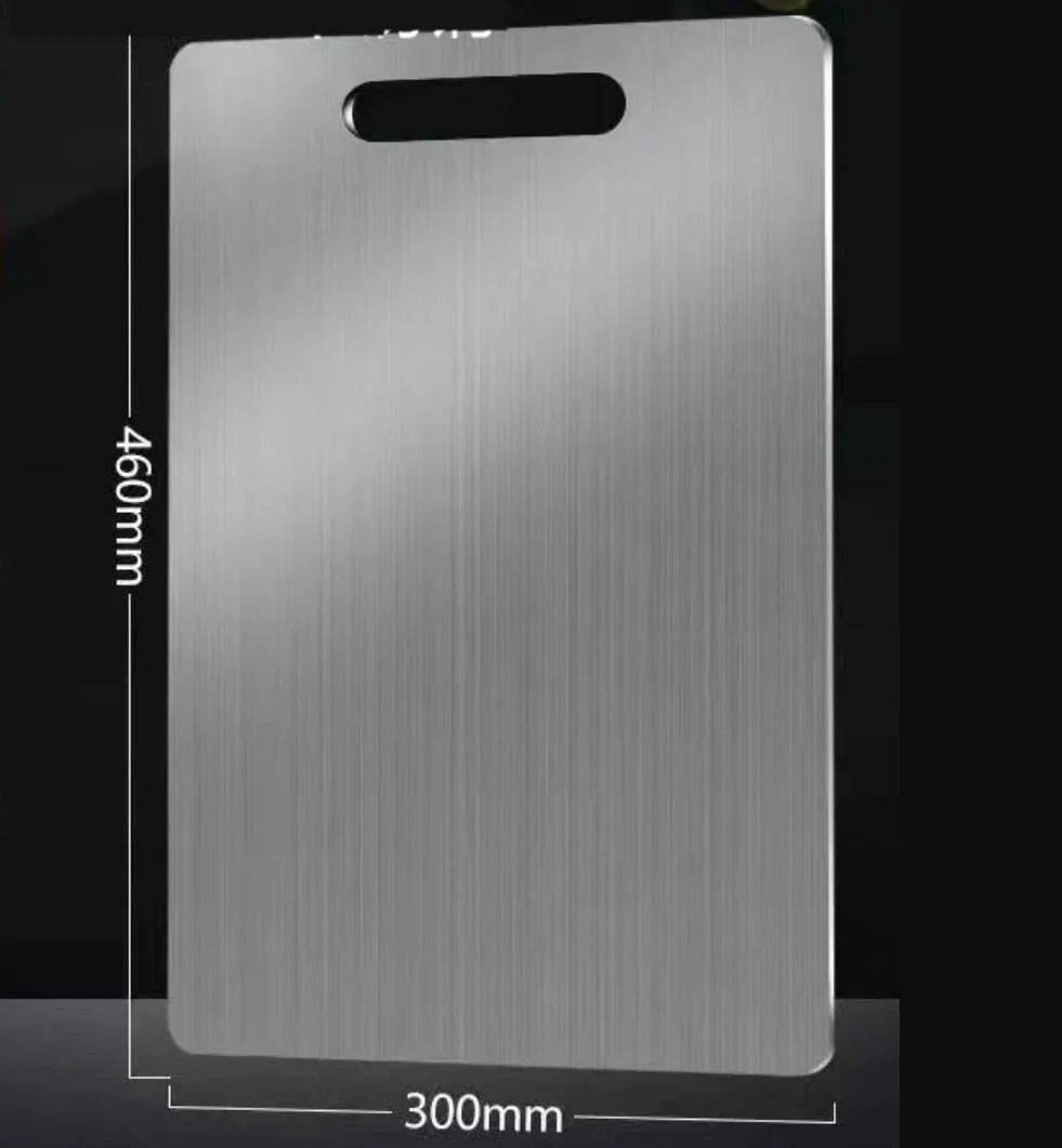 Planche à découper en acier inoxydable 304 antibactérienne