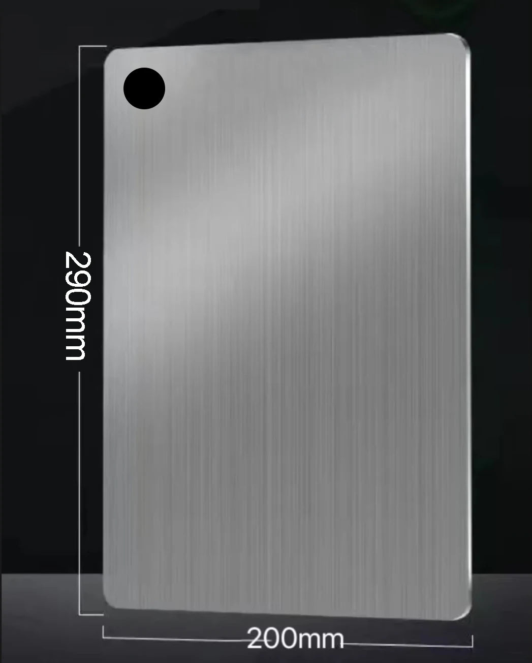 Planche à découper en acier inoxydable 304 antibactérienne