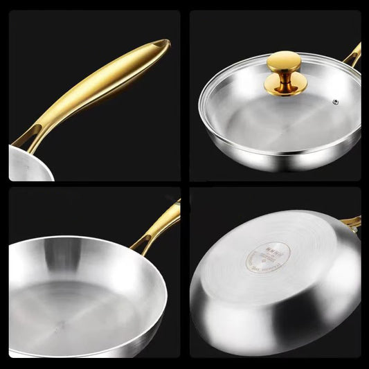 Poêle/Wok en inox 316 antiadhésive