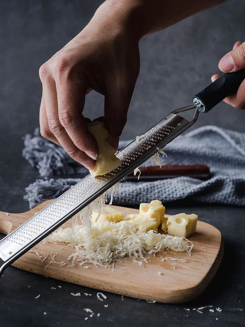 Stainless Steel Lemon Zester & Cheese Grater - Parmesan Cheese Lemon Chocolate Fruits Vegetables Ginger Grater