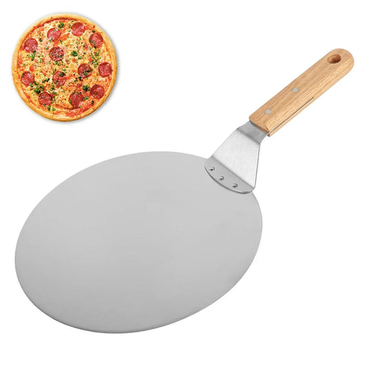 Pelle à pizza antiadhésive avec manche en bois