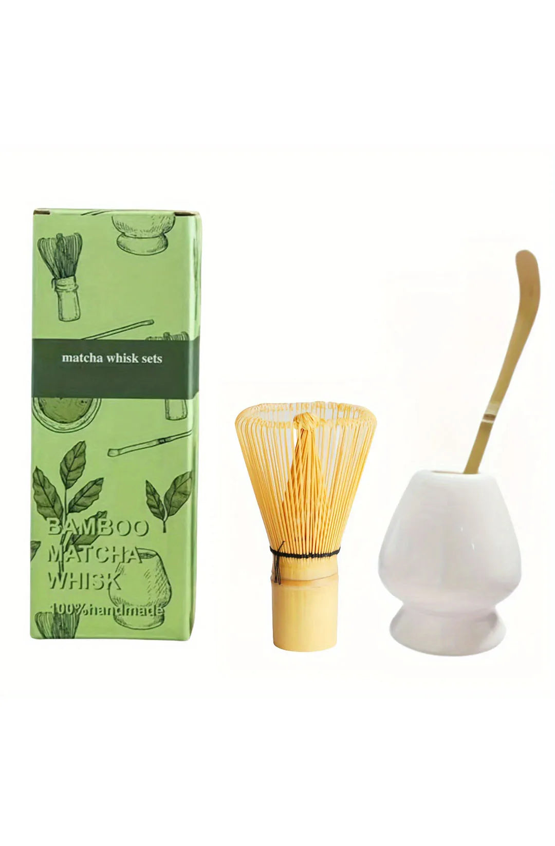 Set Matcha 3 pièces : fouet, cuillère et scoop