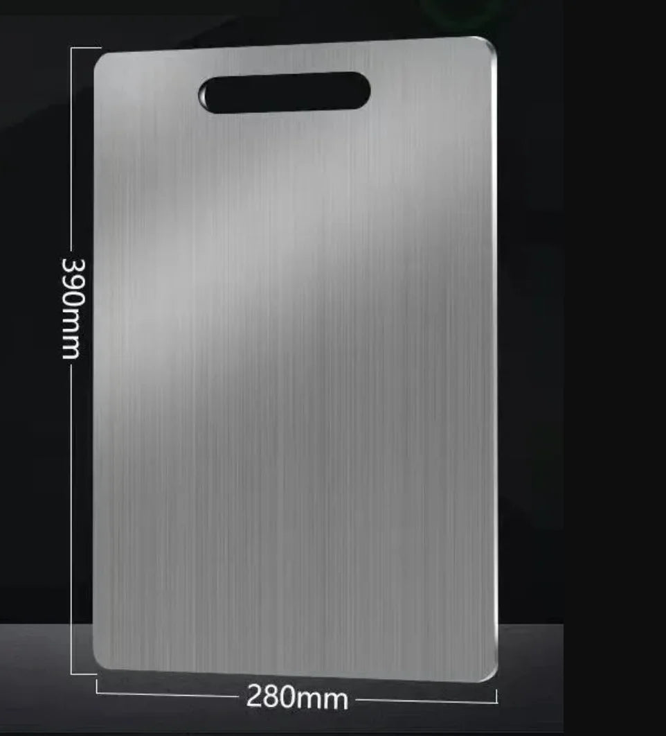 Planche à découper en acier inoxydable 304 antibactérienne