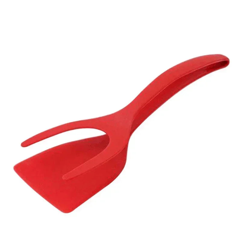 Pince de cuisine 2 en 1 avec spatule intégrée