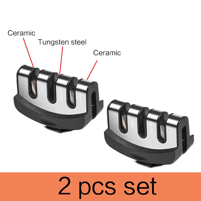 Tête de rechange pour affûteur de couteaux en céramique et carbure