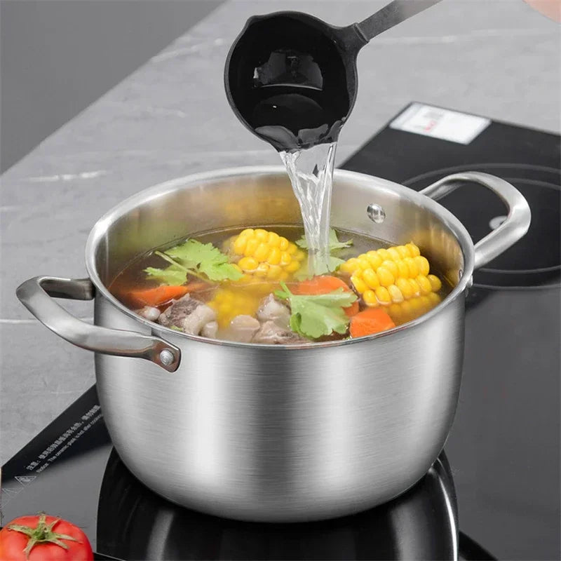 Marmite épaisse en inox 316 à double poignée