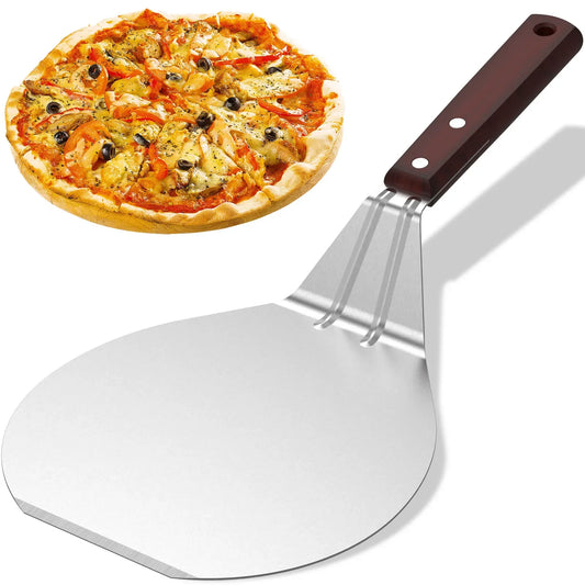 Pelle à pizza antiadhésive avec manche en bois
