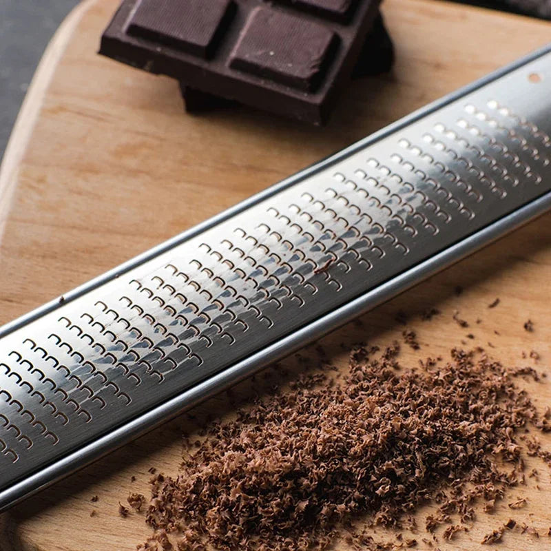 Stainless Steel Lemon Zester & Cheese Grater - Parmesan Cheese Lemon Chocolate Fruits Vegetables Ginger Grater