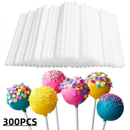 Bâtonnets creux en plastique pour sucettes et cake pops