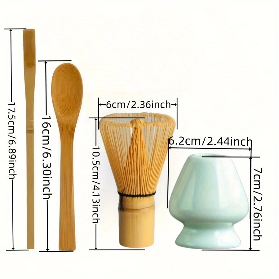 Set Matcha 3 pièces : fouet, cuillère et scoop