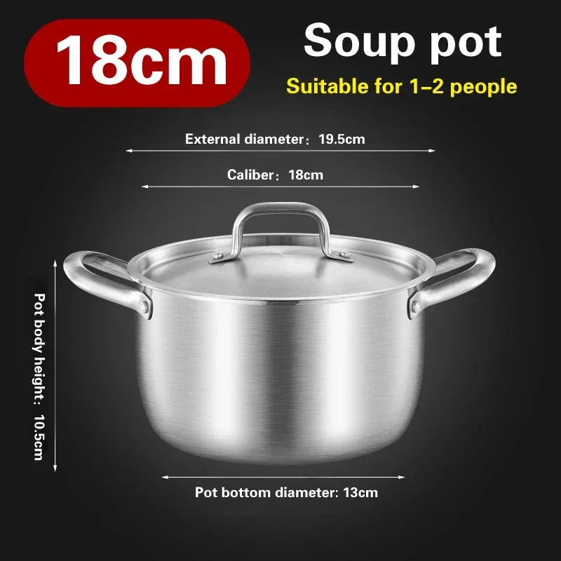 Marmite épaisse en inox 316 à double poignée